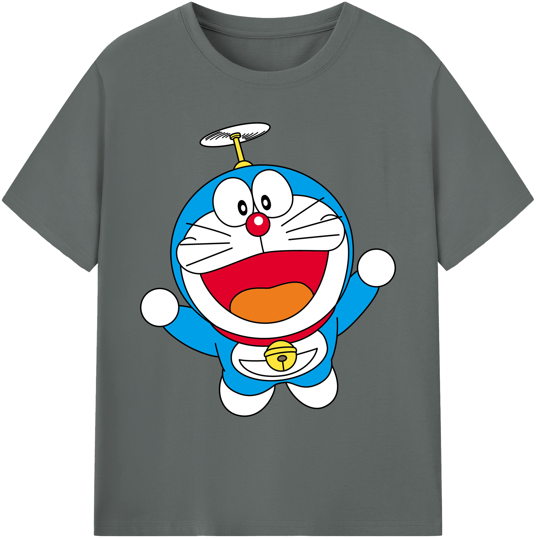 （画像用） ドラえもん Doraemon 綿100％ メンズ半袖Tシャツ｜肌触りやわらか＆通気性